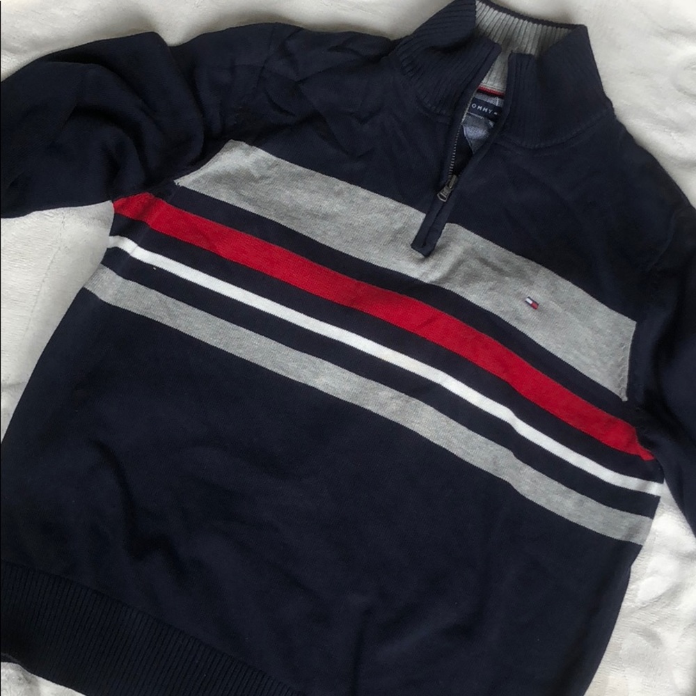 Tommy Hilfiger L half pull zipper sweater